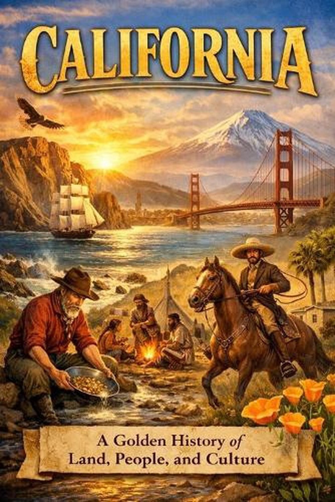 California: A Golden History of Land, People, and Culture by Davilla Paperback B