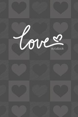 Love Notebook, Blank Write-in Journal, Dotted Lines, Wide Ruled, Medium (A5) 6 x