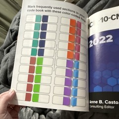 AHIMA ICD-10-CM Code Book 2022 by Anne B. Casto, Color-Coded Tabs