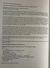 HANDBOOK OF COST MANAGEMENT ~ ROMAN WEIL & MICHAEL MAHER ~ 2005 ~ SECOND EDITION