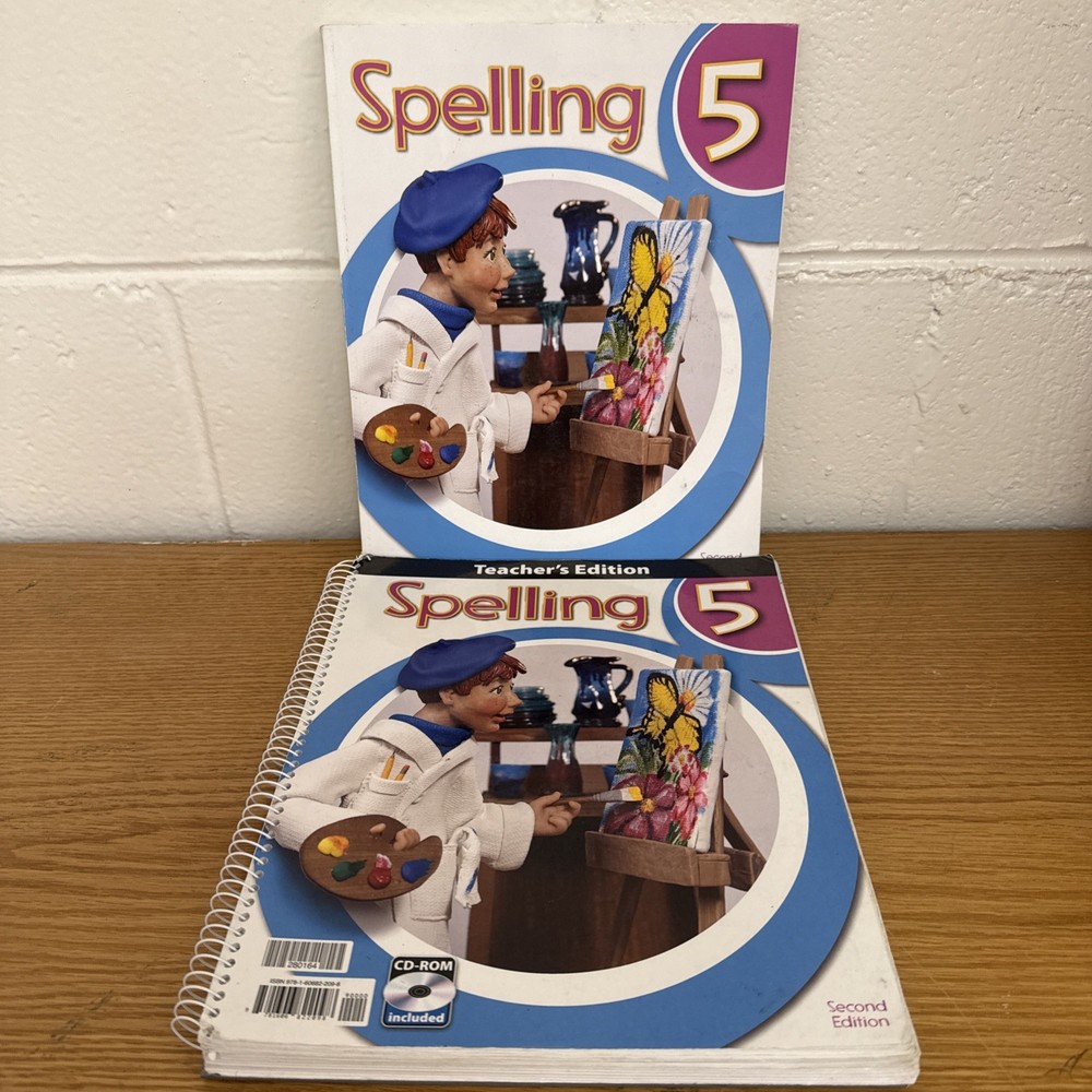 BJU Press Spelling 5 Teacher’s Edition 2nd w/ CD-ROM & Student Workbook