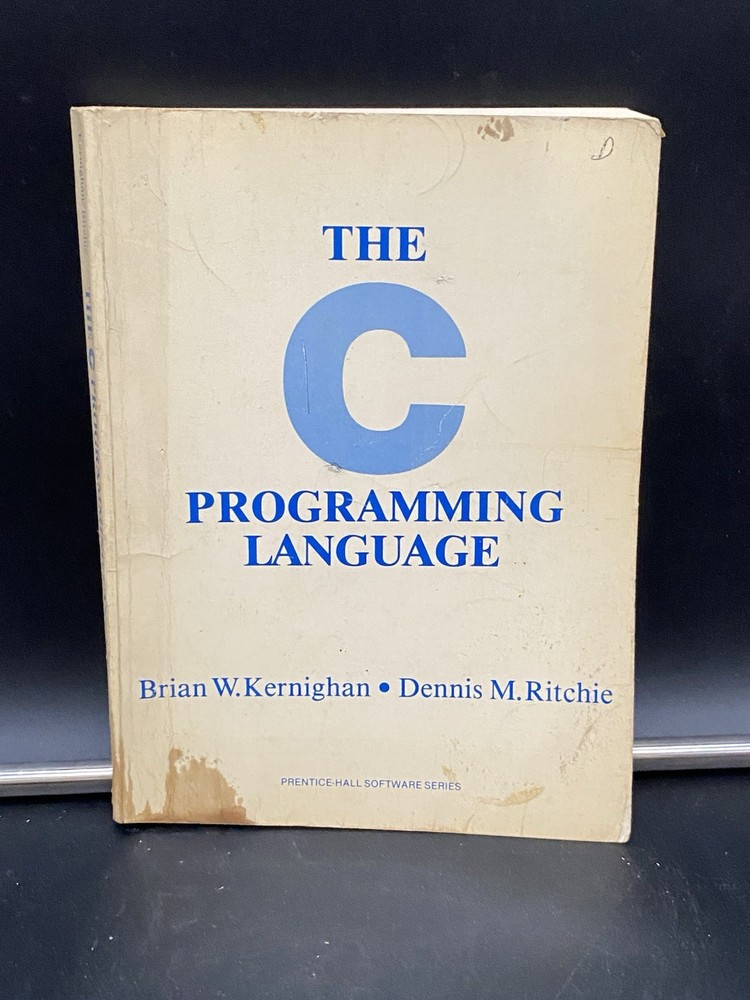 The C Programming Language Brian Kernighan Dennis Ritchie Paperback Vintage 1978