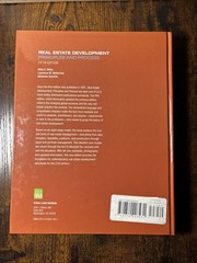 Real Estate Development – 5th Edition: – Hardcover, by Miles Mike E.