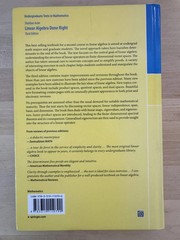 Undergraduate Texts in Mathematics Ser.: Linear Algebra Done Right by Sheldon…