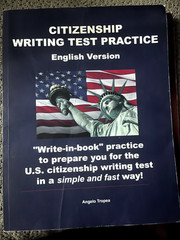 Citizenship Writing Test Practice English Version: “Write-in-book” practice to p