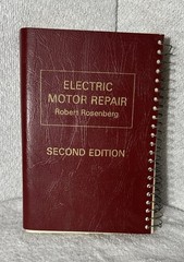 Electric Motor Repair Robert Rosenberg Book Second Edition Double Sided Spiral