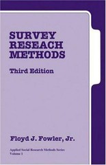 Survey Research Methods, Third Edition (Applied Social Research Methods Series