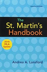 The St. Martin’s Handbook with 2016 MLA update Paperback Andrea A