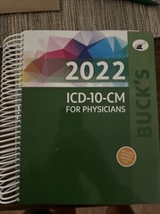 Buck’s 2022 ICD-10-CM for Physicians by Elsevier (2021, Spiral / Trade…