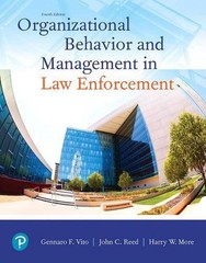 Organizational Behavior and Management in Law Enforcement by Gennaro Vito (Engli