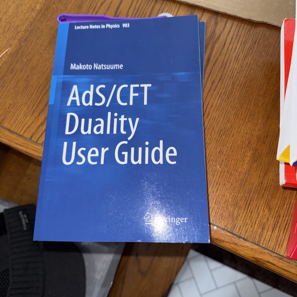 Lecture Notes in Physics Ser.: AdS/CFT Duality User Guide by Makoto Natsuume…