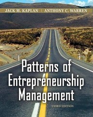 Patterns of Entrepreneurship Management – Paperback By Kaplan, Jack M. – GOOD