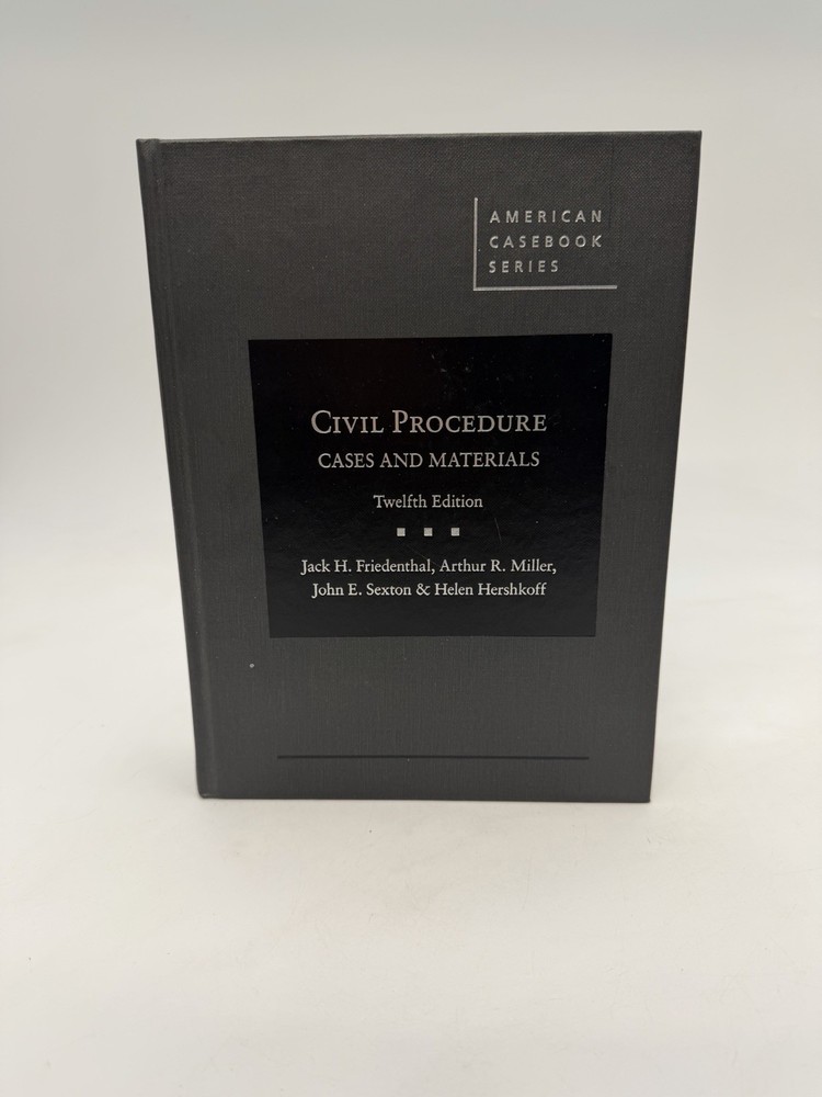 American Casebook Ser.: Civil Procedure, Cases and Materials by Jack H. 12th VGC