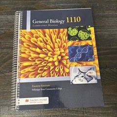 General Biology 1110 Laboratory Manual Fourth Edition Paperback Spiral Bound