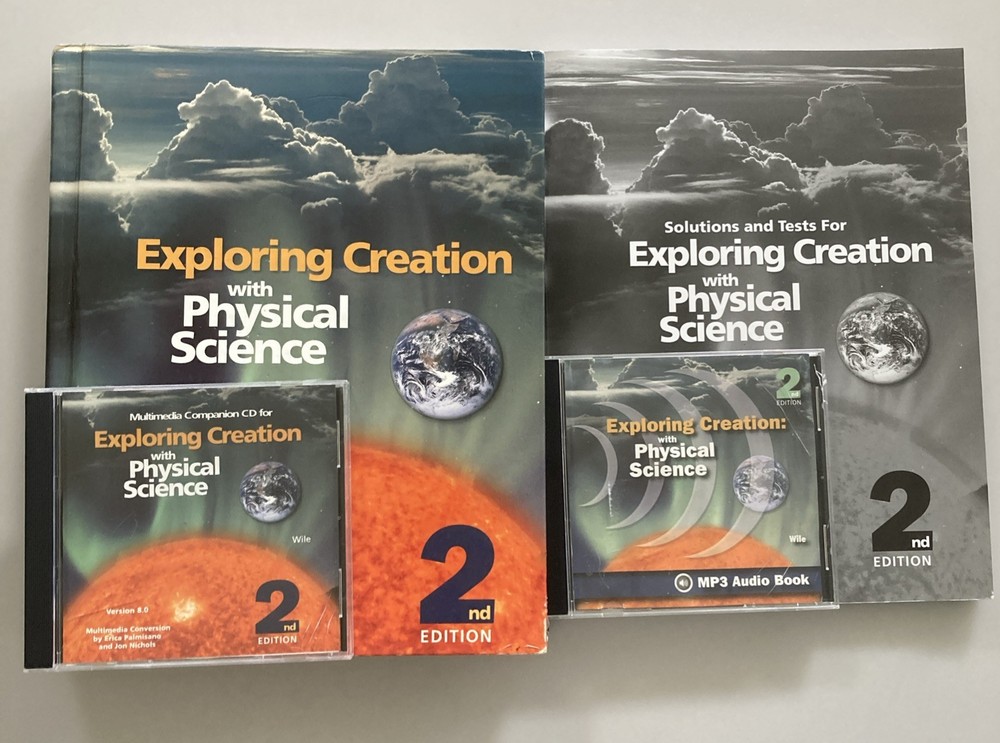 Apologia Exploring Creation Physical Science Text, Test and Solution Set, CDs