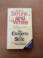 VTG Nice! The Elements of Style by William Strunk & E.B. White Hardback Third Ed