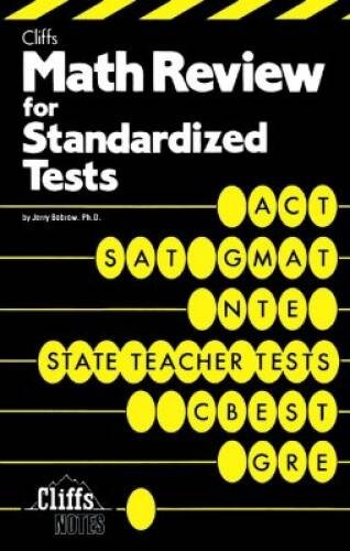 Math Review For Standardized Tests (Cliffs Test Prep) – Paperback – GOOD