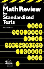 Math Review For Standardized Tests (Cliffs Test Prep) – Paperback – GOOD