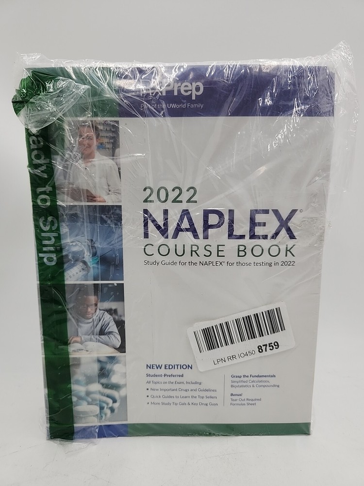 NEW RxPrep 2022 NAPLEX Course Book by RxPrep (2021, Trade Paperback)