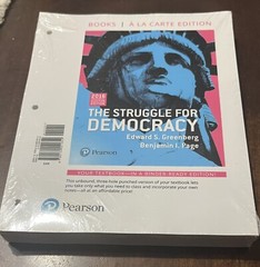 The Struggle for Democracy 2016 by Edward S. Greenberg 9780134551852 New Sealed
