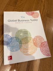 Global Business Today by G. Tomas M. Hult and Charles W. L. Hill 2018 Paperback