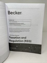 Becker CPA Exam Review -Taxation And Regulation V 1.0 After Jan 9, 2024