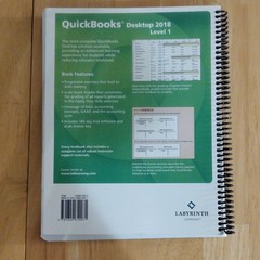 QuickBooks Desktop 2018 Level 1 Spiral Bound Textbook Labyrinth Learning