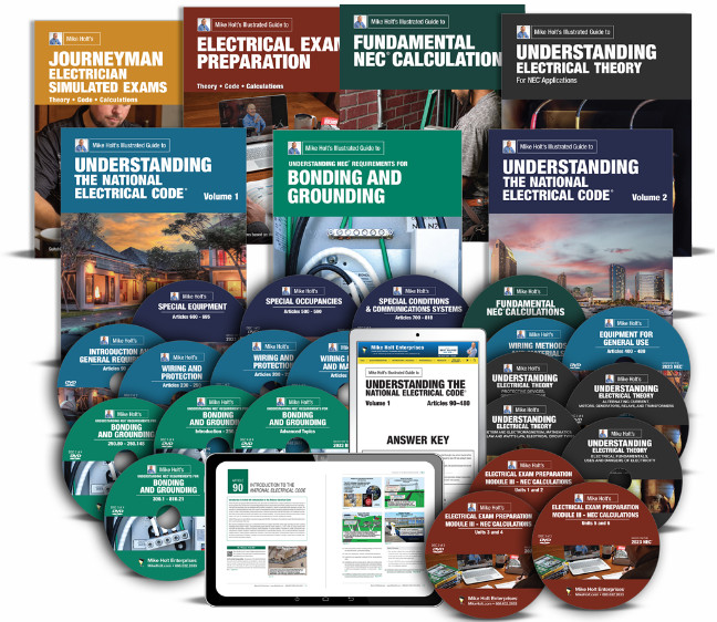 Mike Holt’s 2023 Journeyman Comprehensive Exam Prep DVD Library
