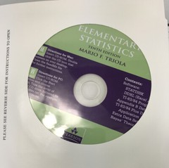 Elementary Statistics (10th Edition) Instructors Edition Triola With CD.