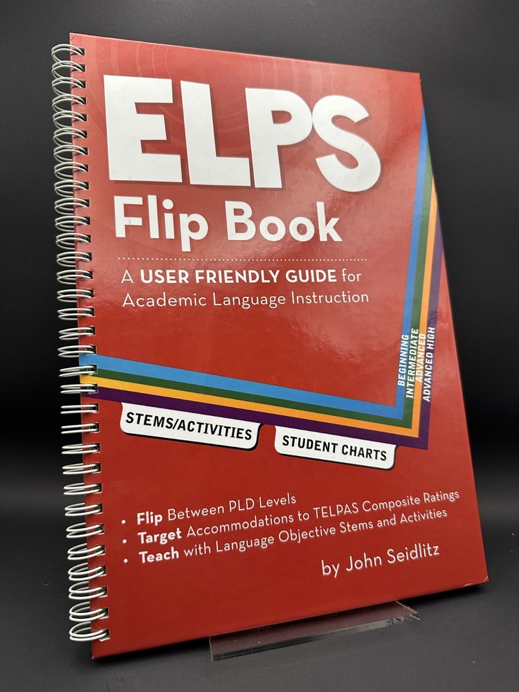 ELPS Flip Chart Book for Academic Language Instruction Teaching by John Seidlitz