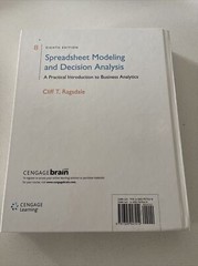 Spreadsheet Modeling & Decision Analysis: A Practical Introduction to Business..