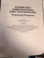 Geometric Dimensioning & Tolerancing Training Program Spiral Bound Book Vtg 1986