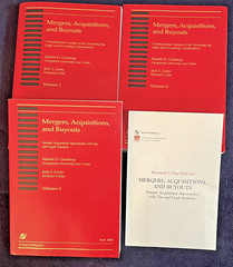 MERGERS, ACQUISITIONS AND BUYOUTS – 3 Volume Set w/Disc by Ginsburg & Levin 2000