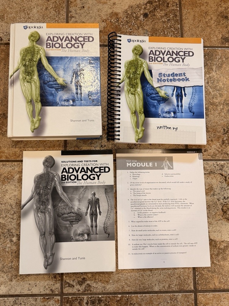 Apologia Exploring Creation Advanced Biology 2nd Ed Textbook, Notebook, & more