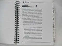 Chevron, Safety in Designs, 1996, Workplace Safety Manual, Ringbound