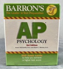 Barron’s Test Prep Ser.: Barron’s AP Psychology Flash Cards by Allyson J….