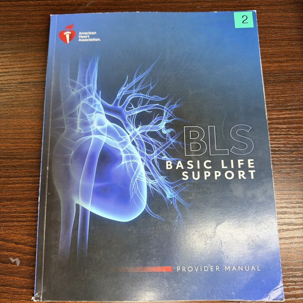 BLS Provider Manual by American Heart Association 2020 Edition AHA CPR Book