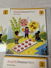 Amplify Desmos Math Grade 1 Set: Teachers 1 Student 1 2 & More (4 Books)