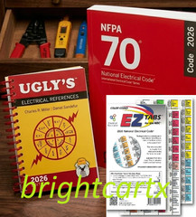 NFPA 70 NEC 2026 National Electrical Code PB + EZ Tab + Ugly 2026 USA Free Ship