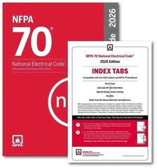 NFPA 70 National Electrical Code NEC 2026 Edition PB + Index tab USA STOCK