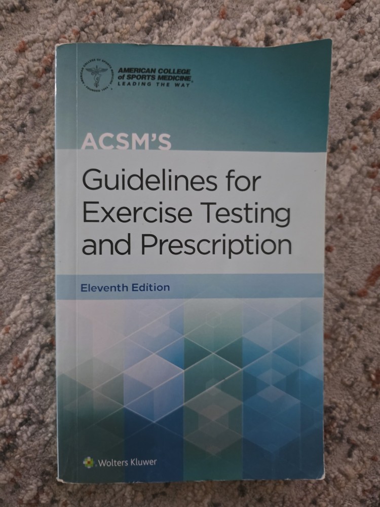 Lippincott Connect-Acsm Ser.: ACSM’s Guidelines for Exercise Testing and…