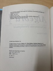 Saxon Algebra 1/2 Test Forms Homeschool Packet Solutions Real-World Applications
