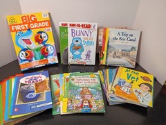 Homeschool Lot of 51 Readers Early-2 Grade Books and One Workbook