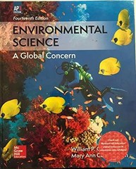Environmental Science A Global – Paperback, by William P Cunningham; – Very Good