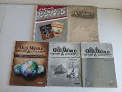 ABEKA Homeschool Grade 5 HISTORY & GEOGRAPHY Curriculum 5 Teacher Book Lot Used