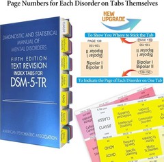 Diagnostic and Statistical Manual of Mental Disorders DSM 5 TR + Tabs USA Stock