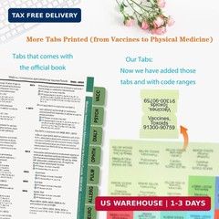 Upgraded Index Tabs for CPT 2025 Professional Edition, Complete CPT Book Tabs, L
