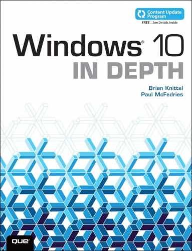Windows 10 in Depth – Paperback, by Knittel Brian; McFedries Paul – Good