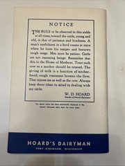 Herd Health Guide – Hoard’s Dairyman 1961 – Fort Atkinson, Wisconsin – 128 pages