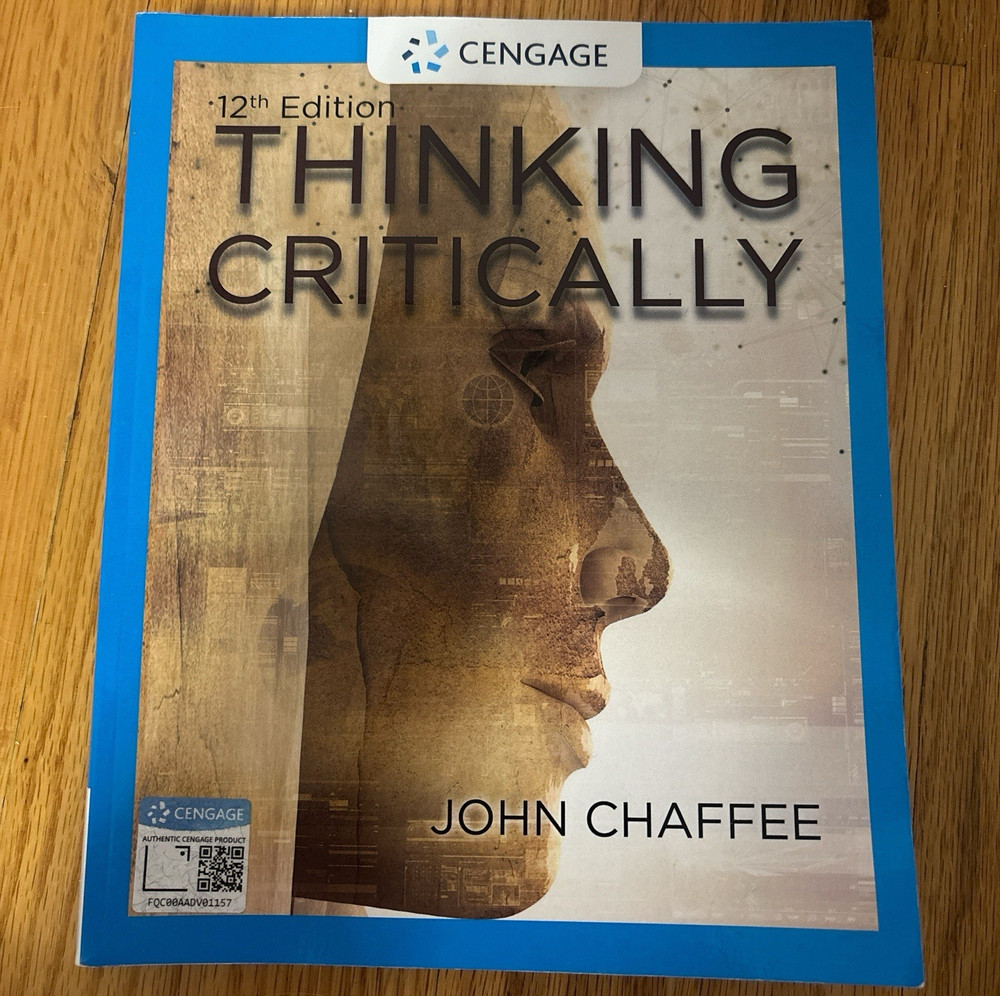 Cengage Thinking Critically 12th Ed PB John Chaffee 2018 624 Pages